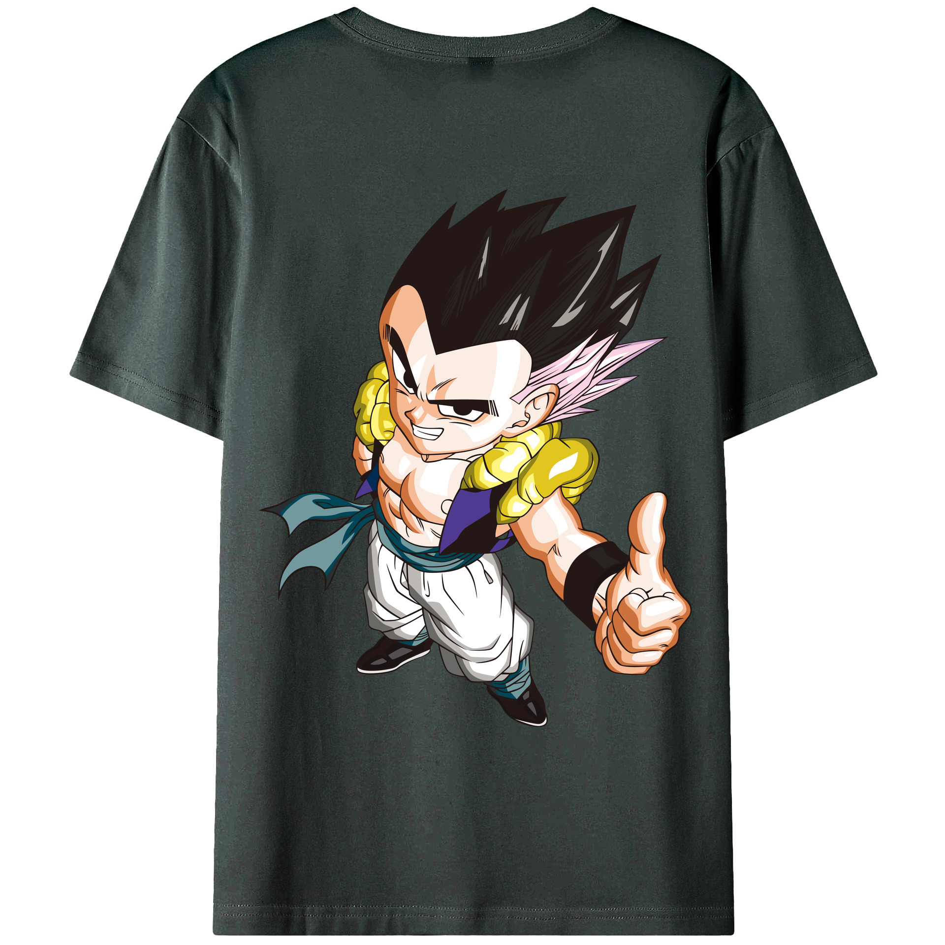 （画像用） ドラゴンボール ベジータ四世（Bejīta Yonsei）DRAGON BALL Vegeta IV 綿100％ メンズ半袖Tシャツ（バックプリント） 通気性